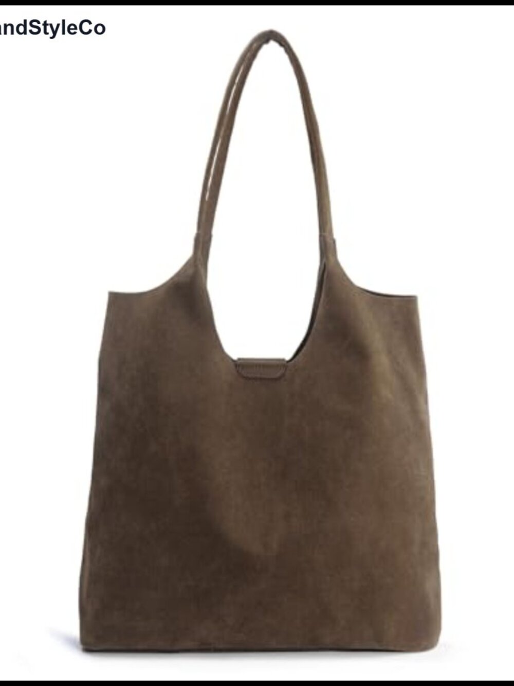 Faux Suede Tote Hobo Handbag Magnetic Closure Vegan Leather Purse Shoulder Bag